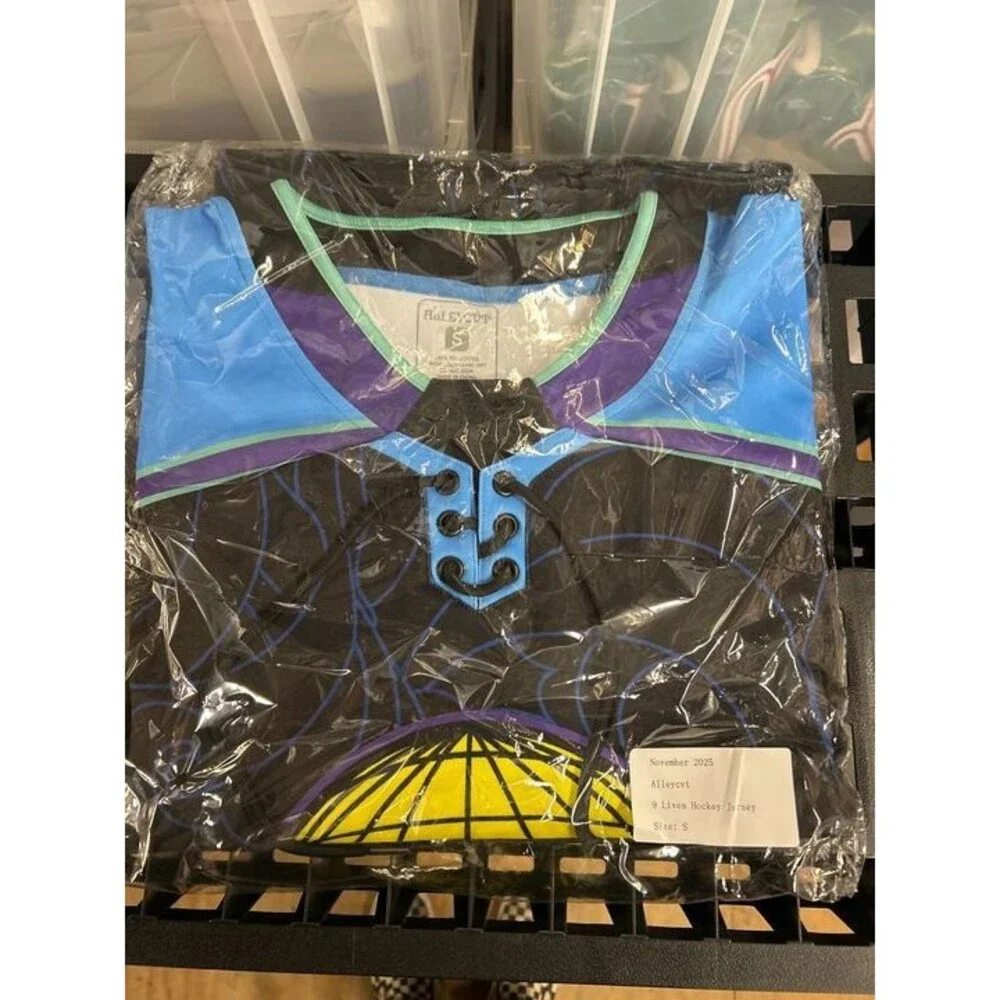 ALLEYCVT - 9 LIVES HOCKEY JERSEY Size Medium edm rave alleycAT